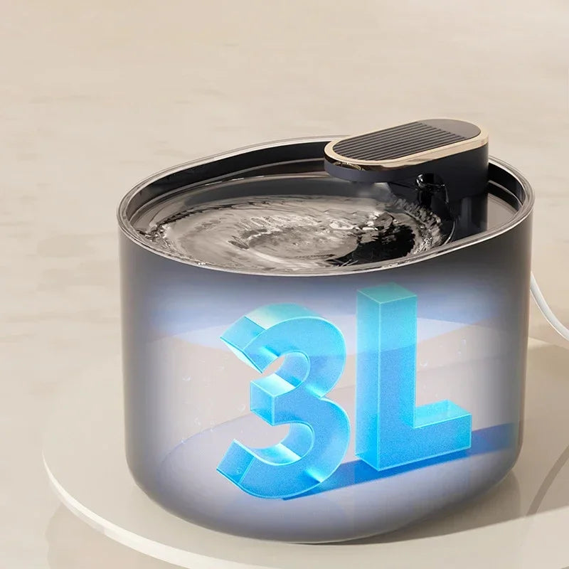 Bebedero Automático para Perros y Gatos de 3L con Fuente de Agua USB | Ultra Silencioso, con Filtro y Circulación Continua
