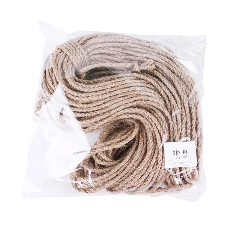 Cuerda de Yute Natural para Rascador de Gatos | Rollo de 10 Metros para Reparar Muebles y Crear Accesorios para Mascotas