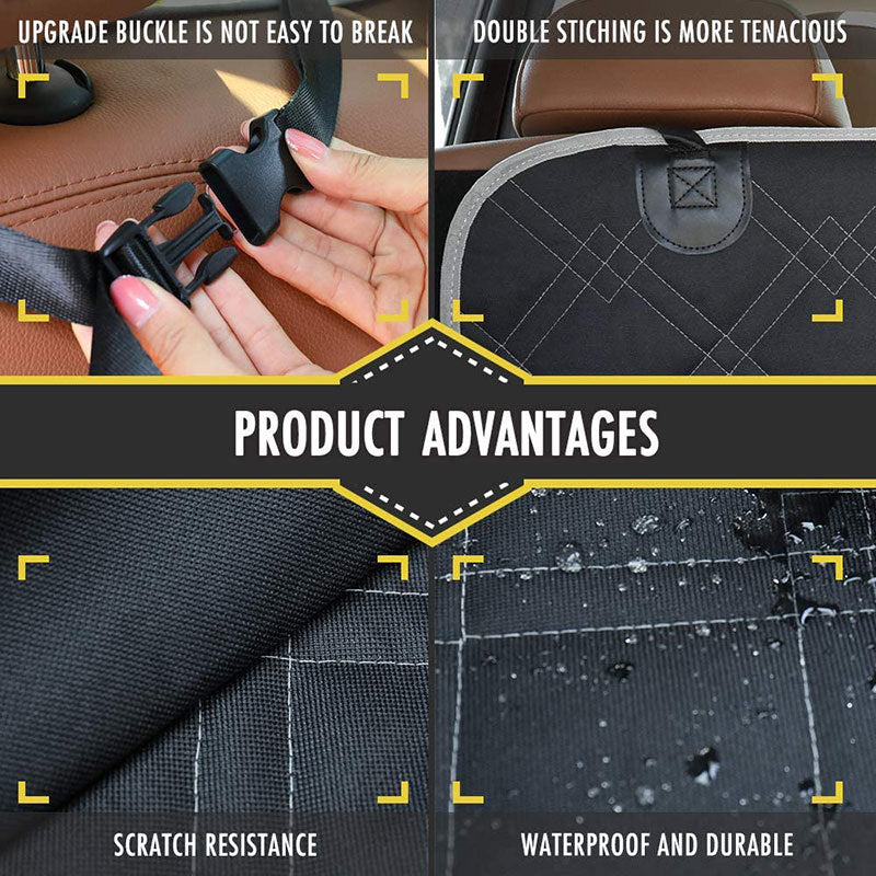 Tapete Protector para Auto para Mascotas | Cama de Viaje para Perros en Cajuela y Asiento | Accesorio Impermeable para Transporte Seguro