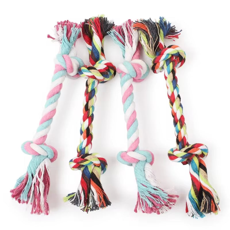Juguete de Cuerda de Algodón para Perros | Mordedera con Nudo para Limpieza Dental, Resistente y Duradera