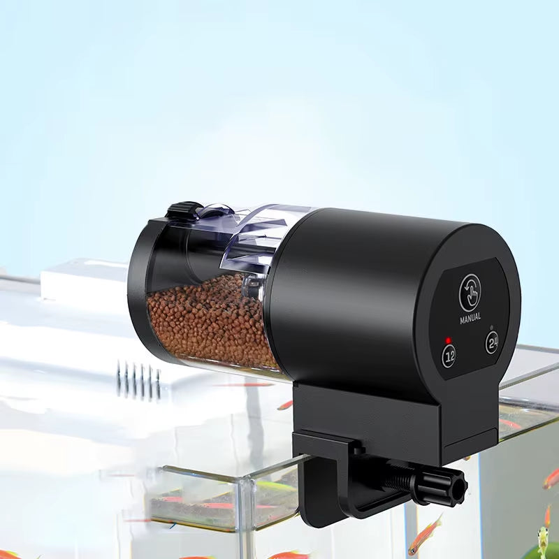 Alimentador Automático para Peces | Dispensador Inteligente con Temporizador de 100 ml | Comedero Automático para Acuario de Gran Capacidad