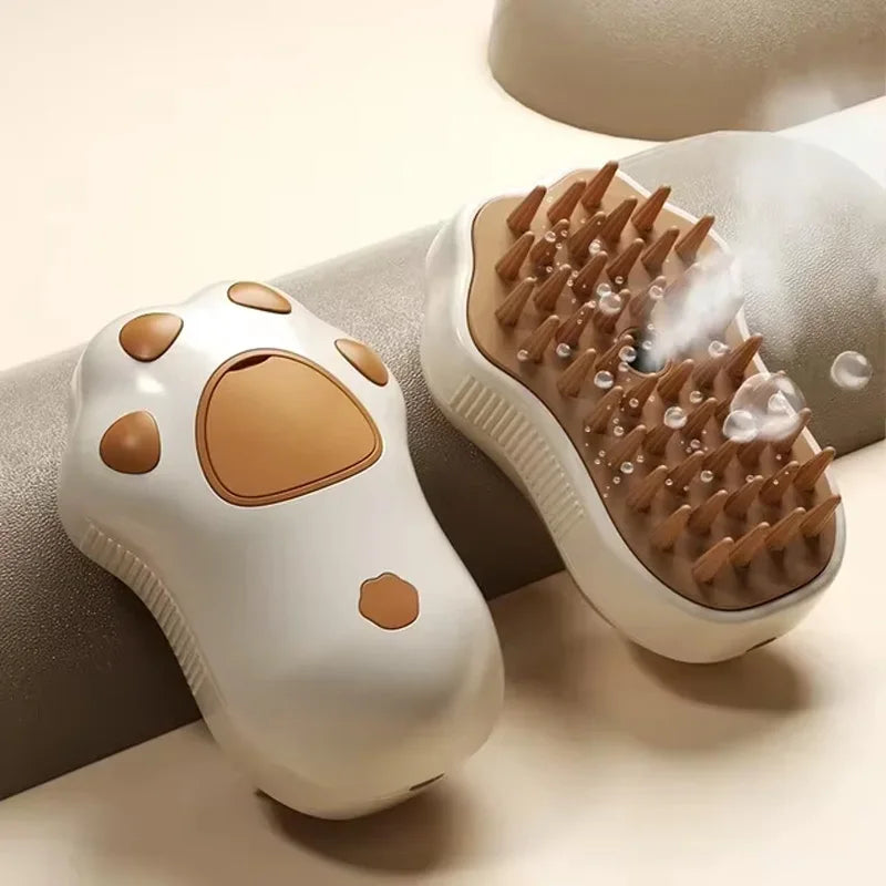 Cepillo 3 en 1 para Mascotas | Cepillo de Vapor para Gatos y Perros con Masaje y Eliminación de Pelo | Peine Eléctrico de Grooming para Cuidado del Pelaje