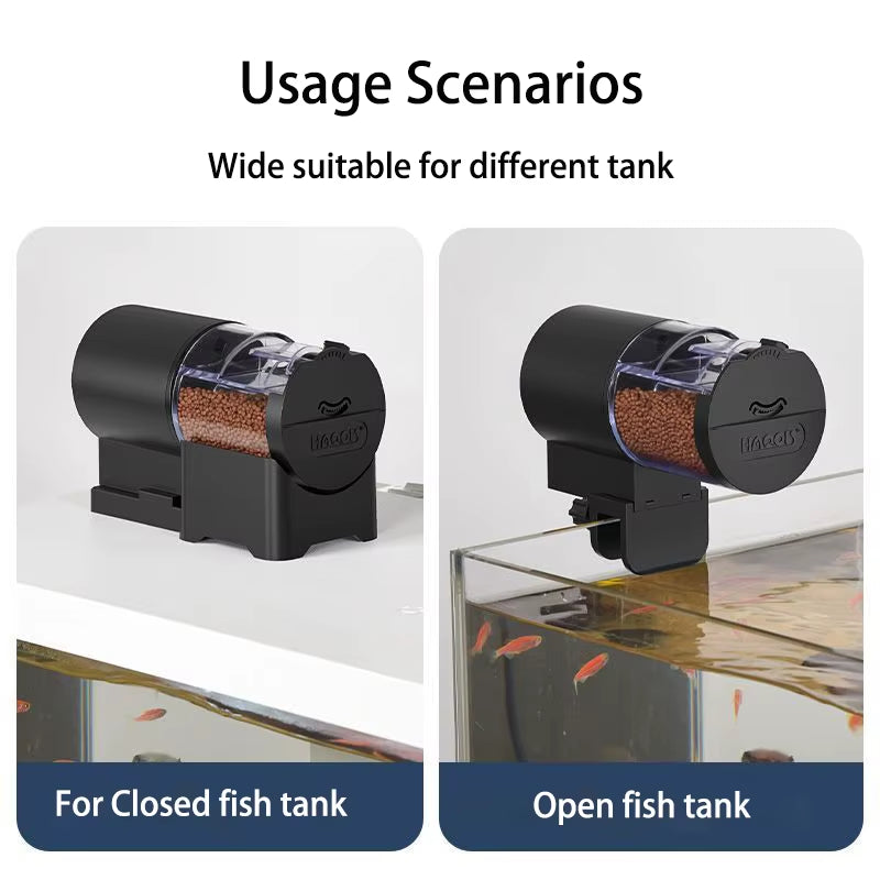 Alimentador Automático para Peces | Dispensador Inteligente con Temporizador de 100 ml | Comedero Automático para Acuario de Gran Capacidad