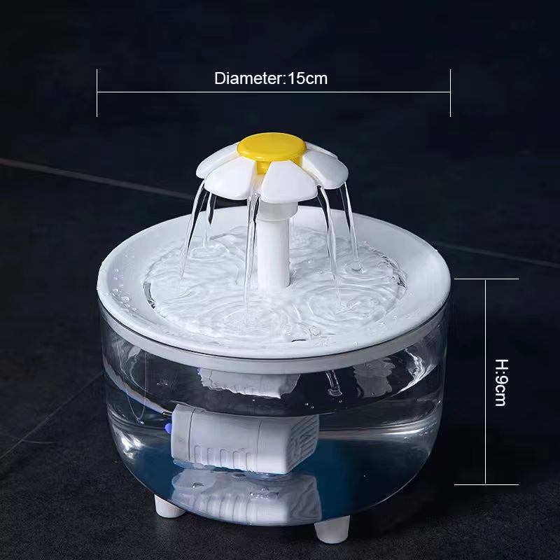 Bebedero Automático para Perros y Gatos de 1.2L con Fuente de Agua USB | Ultra Silencioso, Sistema de Filtración y Circulación Continua