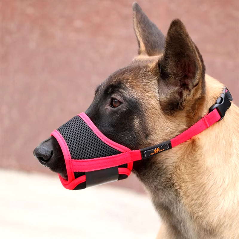 Bozal Ajustable para Perros | Máscara Transpirable Antimordidas y Antiladridos | Protector de Hocico para Grooming y Control de Mordidas S-XXL