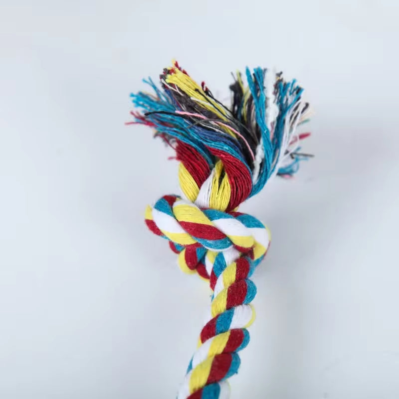 Juguete de Cuerda de Algodón para Perros | Mordedera con Nudo para Limpieza Dental, Resistente y Duradera