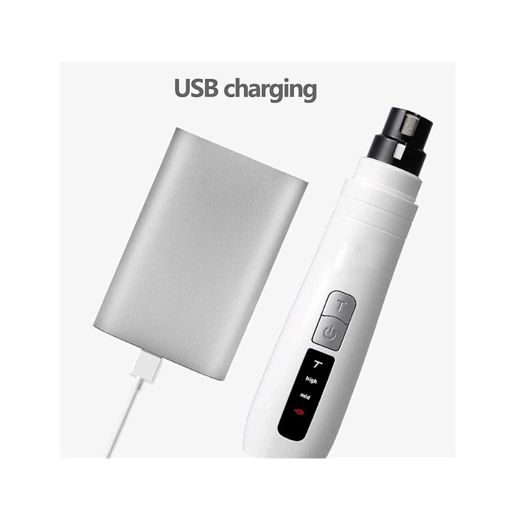 Lima Eléctrica para Uñas de Mascotas | Cortador y Pulidor de Garras para Perros y Gatos | Esmeril Recargable USB N9