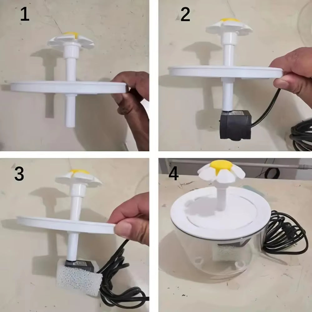Bebedero Automático para Perros y Gatos de 1.2L con Fuente de Agua USB | Ultra Silencioso, Sistema de Filtración y Circulación Continua