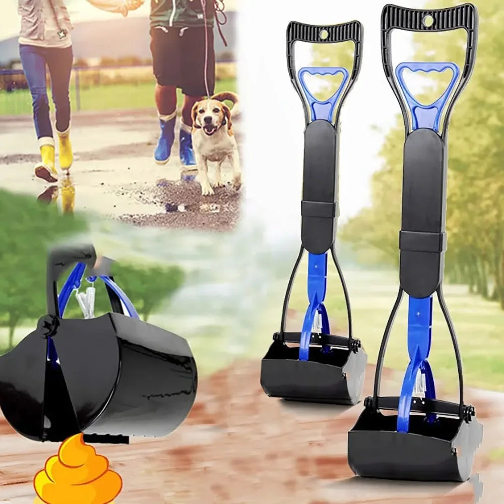 Pala Recolectora de Excremento para Mascotas | Limpiador de Arenero para Gatos y Perros con Mango Largo | Herramienta de Limpieza para Desechos de Mascotas
