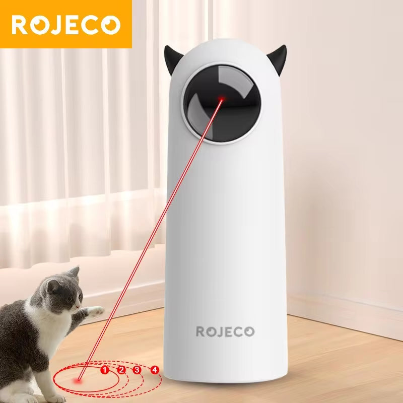 Juguete Láser Automático para Gatos | Juguete Interactivo Inteligente con Luz LED | Accesorio Electrónico para Estimular el Juego en Gatos y Perros