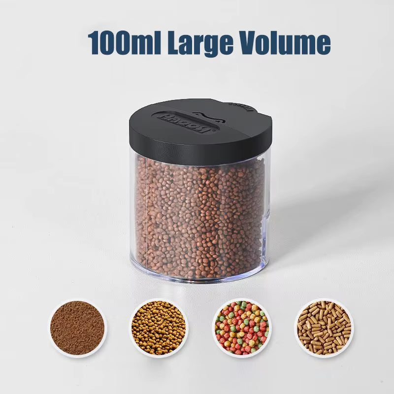 Alimentador Automático para Peces | Dispensador Inteligente con Temporizador de 100 ml | Comedero Automático para Acuario de Gran Capacidad