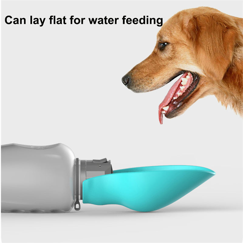 Botella Portátil de Agua para Perros 800 ml | Bebedero Plegable Antiderrames para Mascotas | Accesorio Ideal para Paseos al Aire Libre